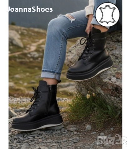 ДАМСКИ БОТИ ЕСТЕСТВЕНА КОЖА код 113, снимка 2 - Дамски боти - 52319669