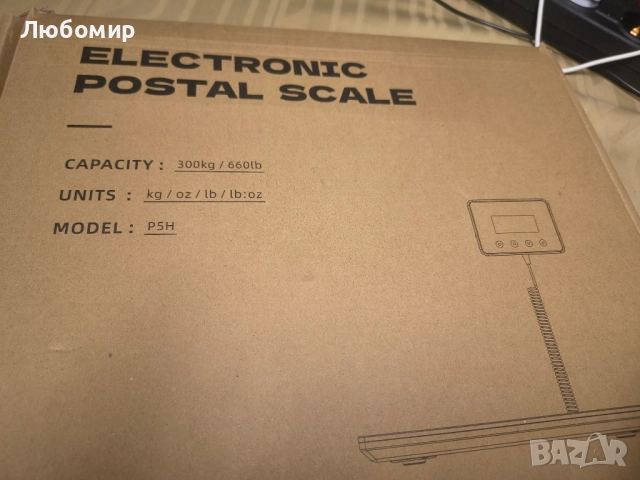 300 кг цифрова везна за пратки, тежкотоварна пощенска везна с функция задържане и тара,дисплей , снимка 10 - Везни - 51434546