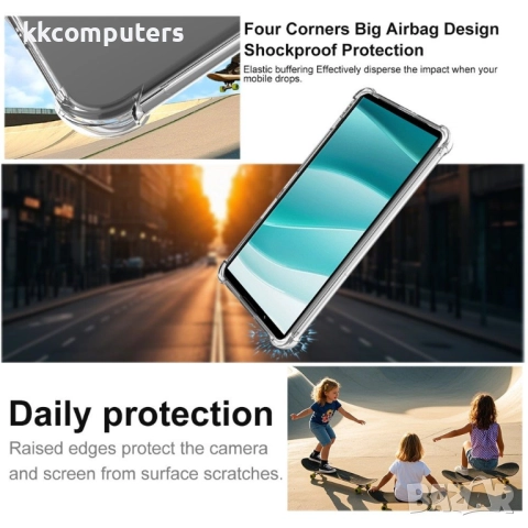 IMAK Защитен TPU калъф и Протектор за Sony Xperia 1 VII | Удароустойчив калъф с Airbag технология, П, снимка 4 - Калъфи, кейсове - 52221817