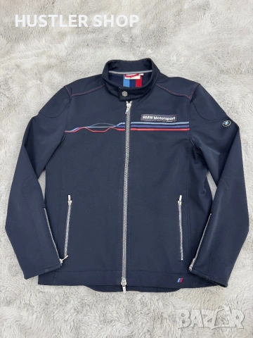 Мъжко софтшел яке BMW. Размер М, снимка 2 - Якета - 53940470