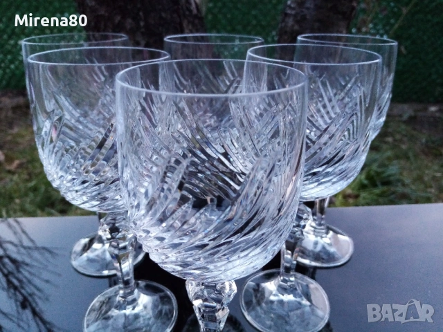Кристален сервиз за вино, снимка 2 - Сервизи - 53714473