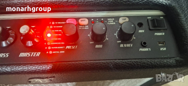 Усилвател Fender Mustang I V.2, снимка 5 - Ресийвъри, усилватели, смесителни пултове - 53818954