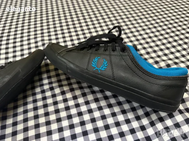 оригинални Fred Perry кожени мъжки кецове размер 43 , снимка 3 - Маратонки - 46907788