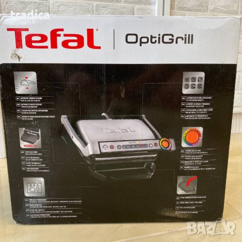 Електрическа скара грил Tefal OptiGrill GC705D 6 програми 30x20см, снимка 7 - Скари - 46000010