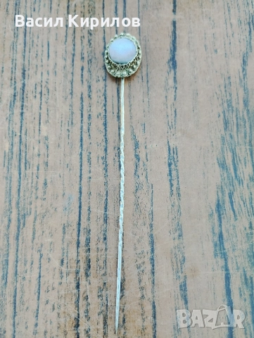 Игла винтидж Сребърна 