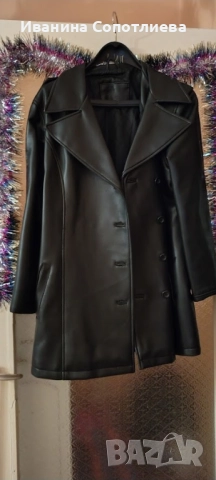 Продавам яке черно изкуствена кожа