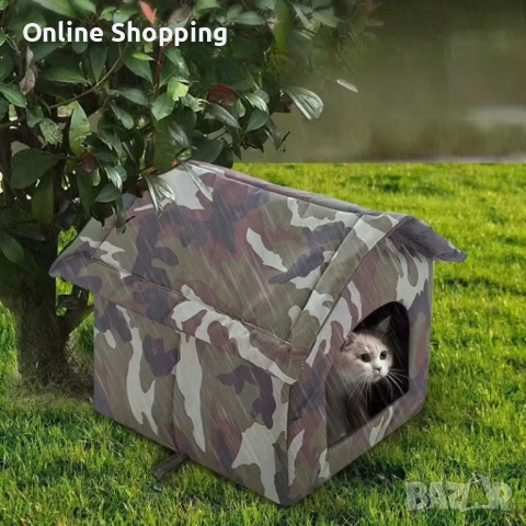 Водоустойчива къща за домашни любимци, кучета и котки на открито, снимка 5 - За котки - 51956163