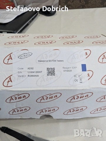 Тестер за вода Уред за измерване на PH и температура, модел Adwa AD11, снимка 3 - Други - 53530629