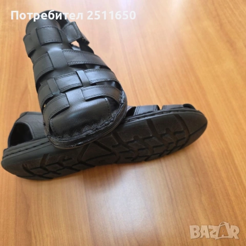 Продавам мъжки кожени сандали, снимка 2 - Мъжки сандали - 54202722