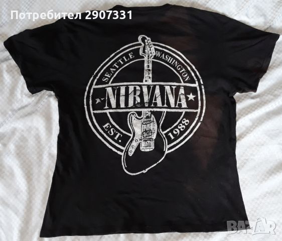 Тениска групи Nirvana, снимка 2 - Тениски - 45627206