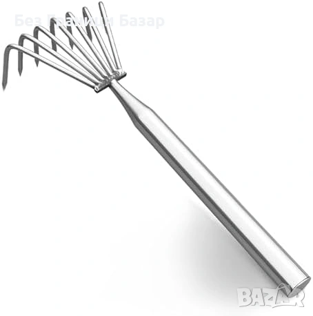 Нов Градински култиватор ръчен метален инструмент 40 см за градина почва лехи и двор