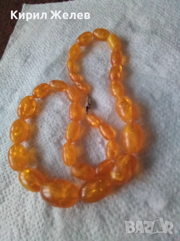 Колие от кехлибар 52712, снимка 3 - Колиета, медальони, синджири - 52866746