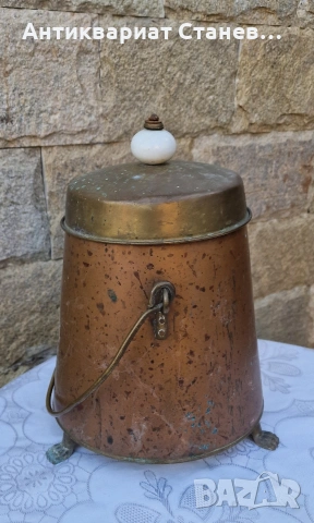 Винтидж меден съд с капак, снимка 10 - Други - 53875250