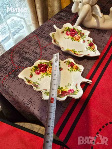 Комплект две малки десертни чинии, снимка 3 - Чинии - 52679589