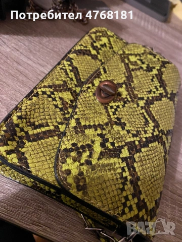 Чанта - змийска кожа (имитация), снимка 2 - Чанти - 53865941