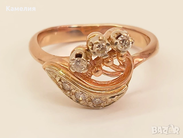 Руско злато , снимка 2 - Пръстени - 53008337