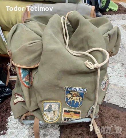 Ретро немска туристическа раница, снимка 3 - Антикварни и старинни предмети - 50373515