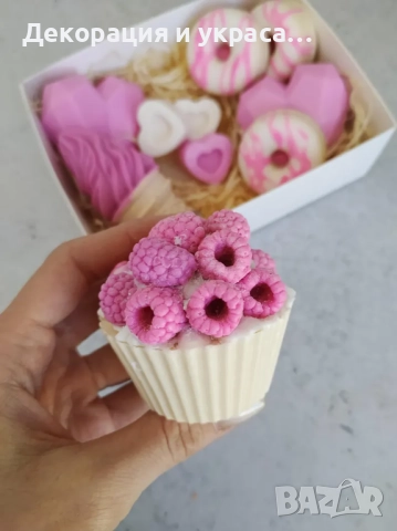 Понички и сладоледи  от сапун за детско парти, снимка 7 - Декорация - 52598191