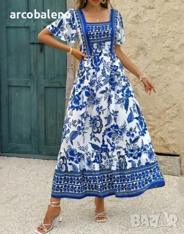 Дамска ежедневна рокля с А-силует, 5цвята , снимка 12 - Рокли - 50568533