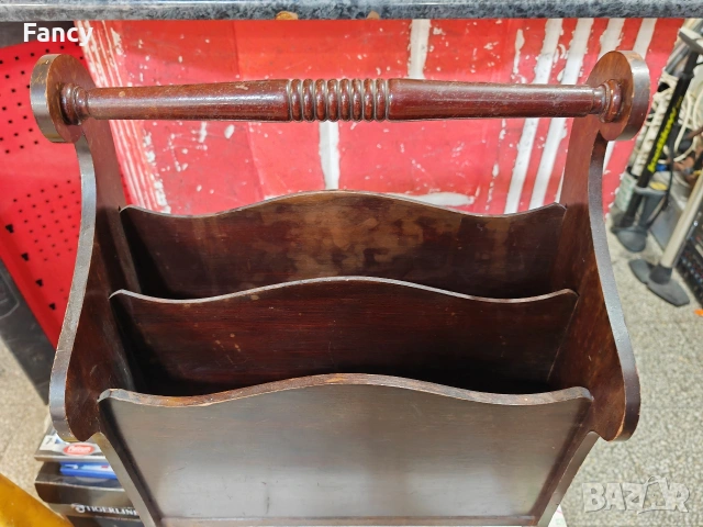 Стара поставка за вестници , снимка 3 - Антикварни и старинни предмети - 53047955