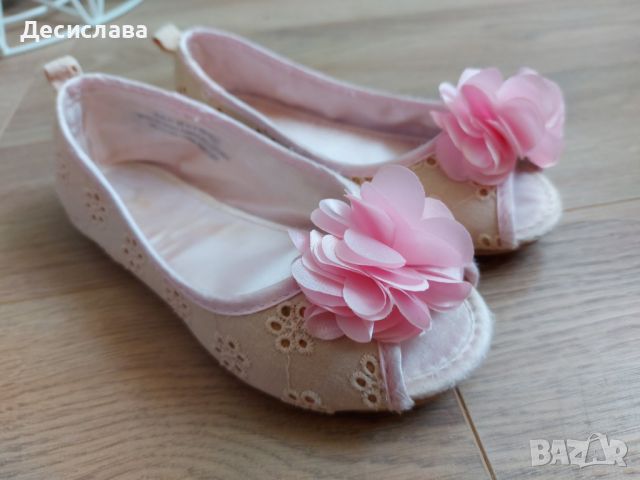 Детски обувки тип пантофки от плат с цвете номер 29, снимка 2 - Детски обувки - 45492305
