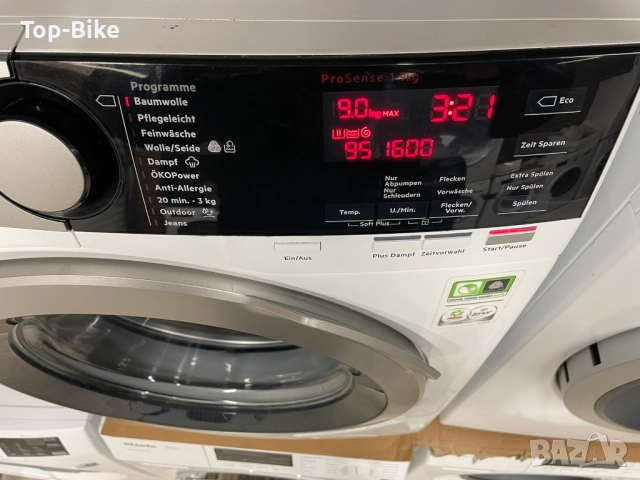 Пералня AEG 8000 Series OKOMix 9кг A+++ 6 месеца гаранция, снимка 4 - Перални - 52930092