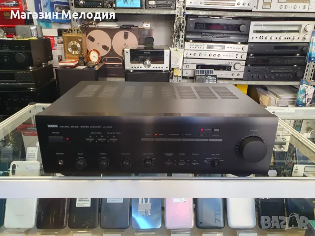 Усилвател Yamaha AX-540 Две по 110 вата на 4 ома. В отлично техническо и визуално състояние., снимка 2 - Ресийвъри, усилватели, смесителни пултове - 47217991