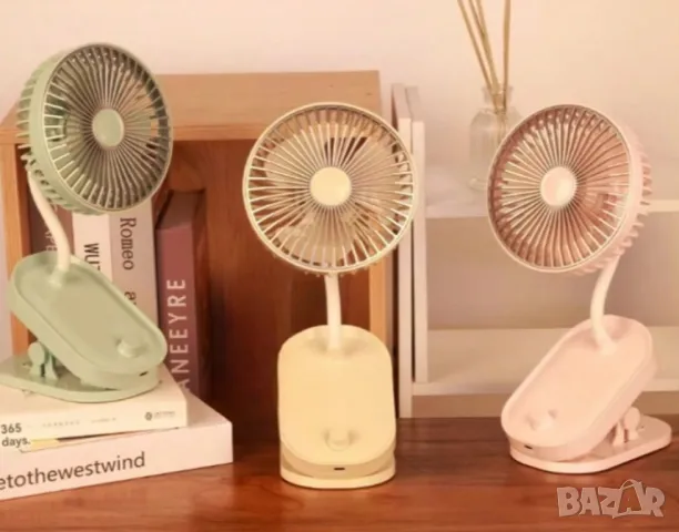 Мини вентилатор с щипка – преносимо освежаване с елегантен дизайн