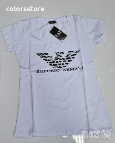 Бяла тениска  Emporio Armani-VL152pe, снимка 1 - Тениски - 46281371