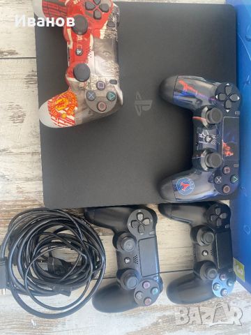 PS 4 slim, 500gb, 4 контролера, акаунт с 29 игри, снимка 3 - PlayStation конзоли - 46412840