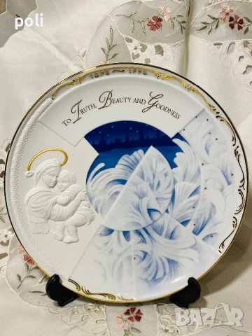 порцеланова чиния за стена , снимка 6 - Декорация за дома - 50780207