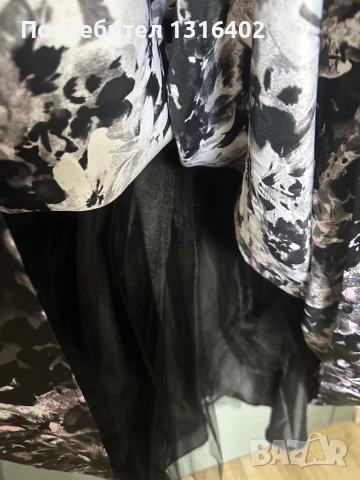 Дълга елегантна рокля размер XL, снимка 6 - Рокли - 50525772