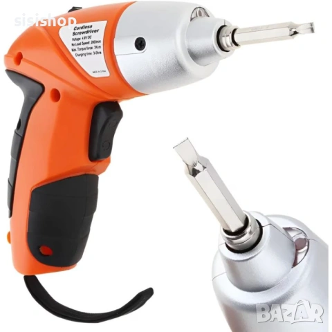 Акумулаторен мини винтоверт с 45 части в удобен куфар 4929, снимка 9 - Други инструменти - 53994026