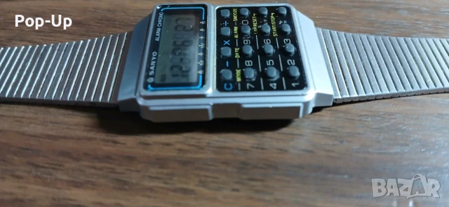 Рядък ретро дигитален часовник SANYO, снимка 3 - Мъжки - 51420837
