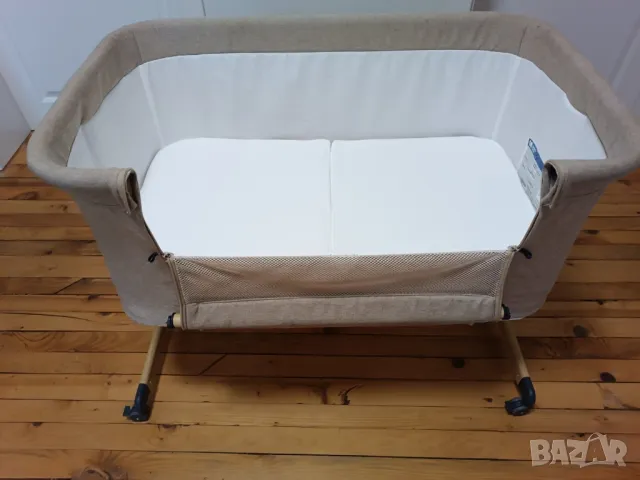 Kikka Boo Amaris + матрак, Next to me, снимка 4 - Бебешки легла и матраци - 49733335