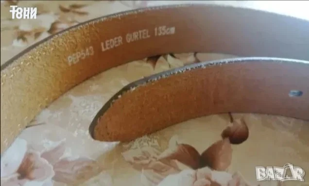 Нов Мъжки Колан Изцяло от Естествена Кожа с Етикет 135см. , снимка 7 - Колани - 51245277