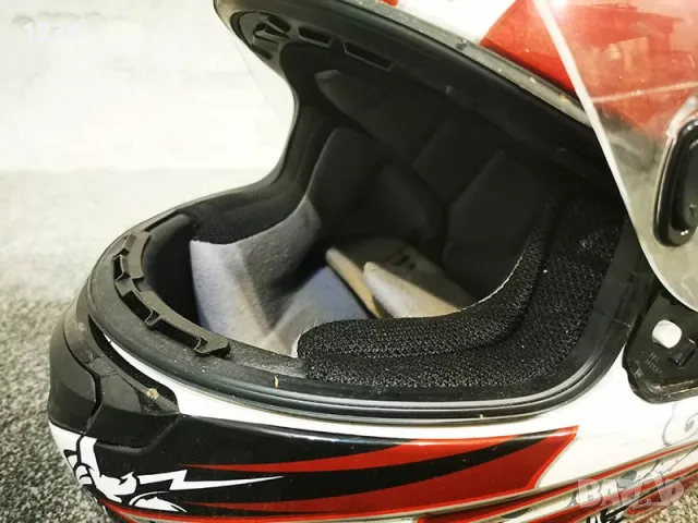 КАСКА шлем HJC размер S (55-56см) за мотоциклет (мотор), скутер, АТВ , снимка 3 - Аксесоари и консумативи - 49692242