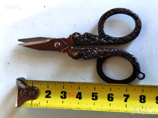 Уникална Много Стара Колекционерска Ножичка (Love & Star), снимка 7 - Колекции - 53431470