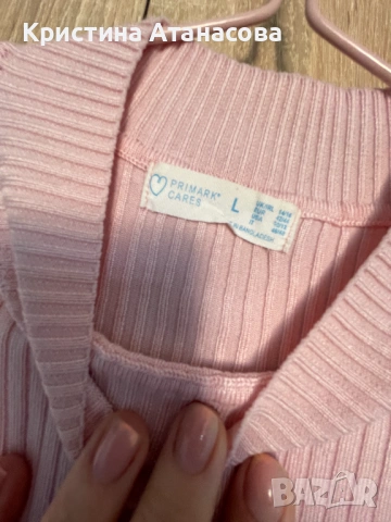 Дамска блуза рипс с деколте, снимка 2 - Блузи с дълъг ръкав и пуловери - 53057003