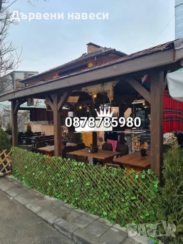 Дървени навеси Изграждане на покриви дървени тераси , снимка 6 - Ремонти на покриви - 49944497