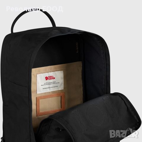 Раница Fjall Raven - Kanken No2 Laptop 15", в цвят Black / Black, снимка 3 - Екипировка - 45287845