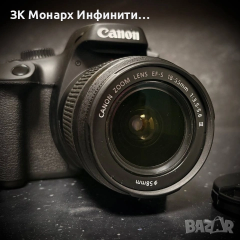 Фотоапарат Canon EOS 4000D с 2 обектива , снимка 3 - Фотоапарати - 53991559