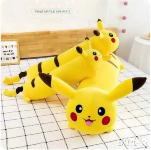 Плюшена играчка възглавница Пикачу Покемон Pikachu Pokemon, снимка 2 - Плюшени играчки - 48335743