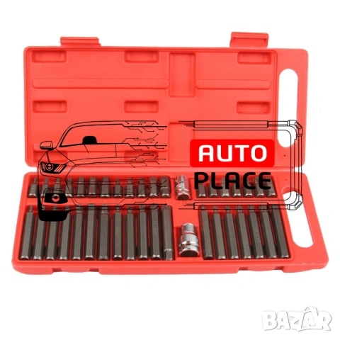 Комплект накрайници – торкс 40 части MAR-POL, снимка 3 - Други инструменти - 53887597