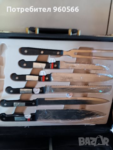 Комплект ножове, вилица и ..., снимка 2 - Прибори за хранене, готвене и сервиране - 46218176