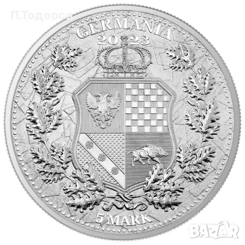 1 oz Сребро Алегории - Галия и Германия - 2023, снимка 2 - Нумизматика и бонистика - 48748683