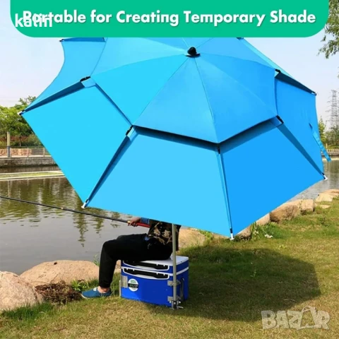 Подсилен слънцезащитен чадър 2.10 м – Защита и комфорт навсякъде на открито NS 3920