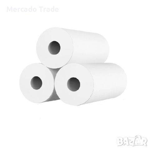 Термохартия за мини принтер Mercado Trade, Лепяща, 3бр. комплект, Бял, снимка 2 - Принтери, копири, скенери - 45453951