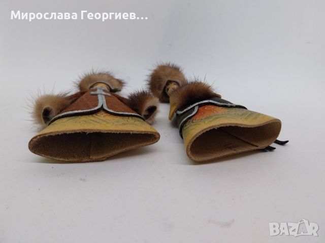 Винтидж кожени куклички от СССР, ръчна изработка, снимка 2 - Други ценни предмети - 45476812