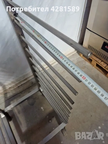 Универсални немски колички-стойка за тави с размери 60/40см и 60/80см, снимка 3 - Други машини и части - 53655029